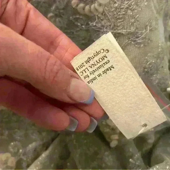 Moyna ~ intricate beaded formal sleeve jacket size M - Picture 12 of 16